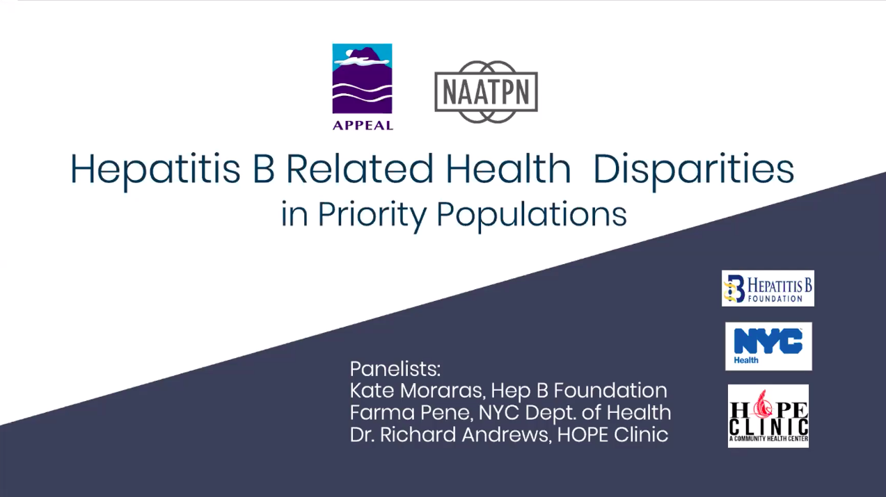 Hepatitis B Health Disparities Webinar - Asian Pacific Partners For ...